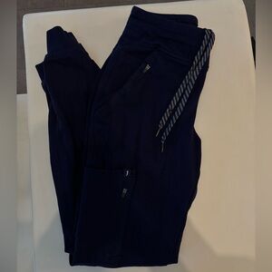 Jaanuu 10 pocket navy blue scrub pant joggers XS